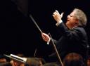 Maestro James Levine conducting the Boston Symphony Orchestra at Tanglewood.