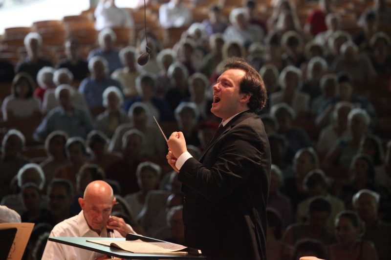 Andris Nelsons Conducts the Boston Symphony on July 15 2012; photo:Hilary Scott
