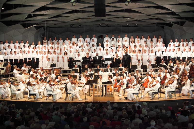 BSO and Tanglewood Festival Chorus performing Verdi at Tanglewood, July 27, 2014.