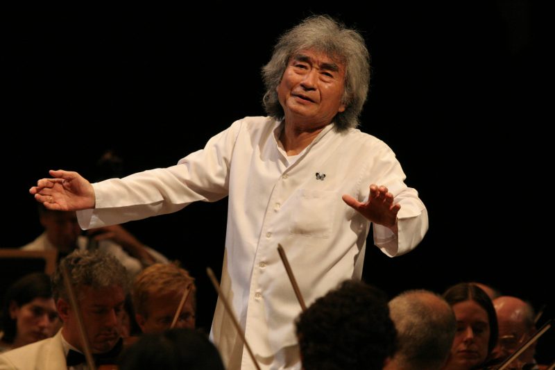 Seiji Ozawa conducts at Tanglewood, Aug. 5, 2006